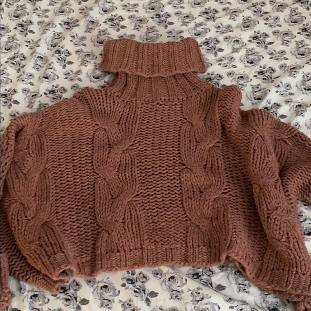 Knitted Crop Top Sweater
